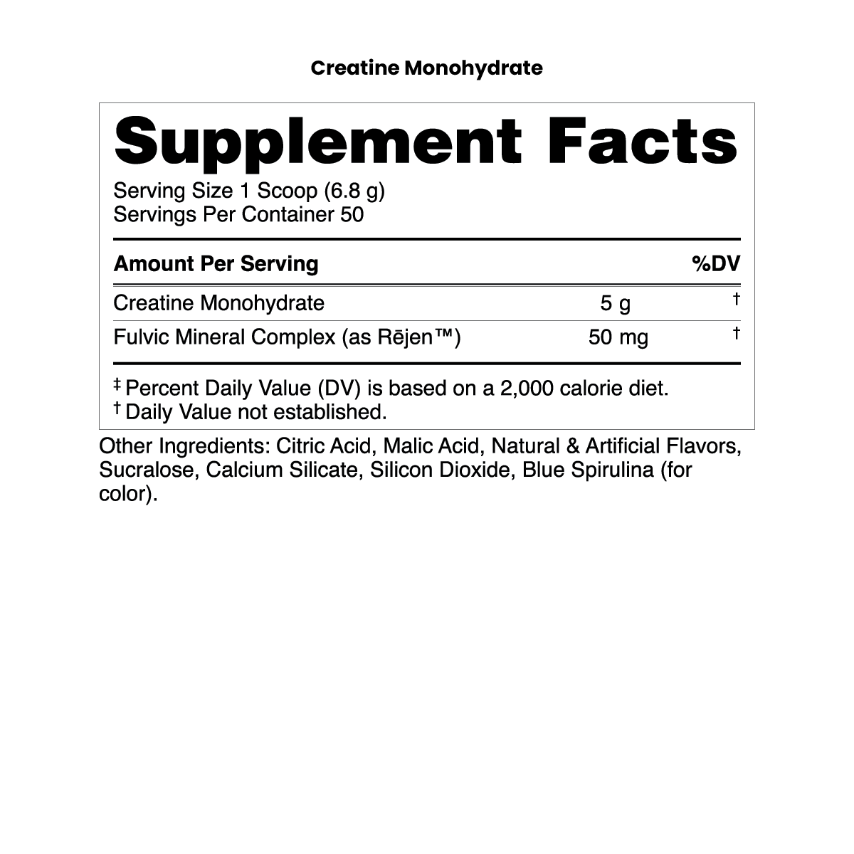 Creatine Monohydrate - Bucked up