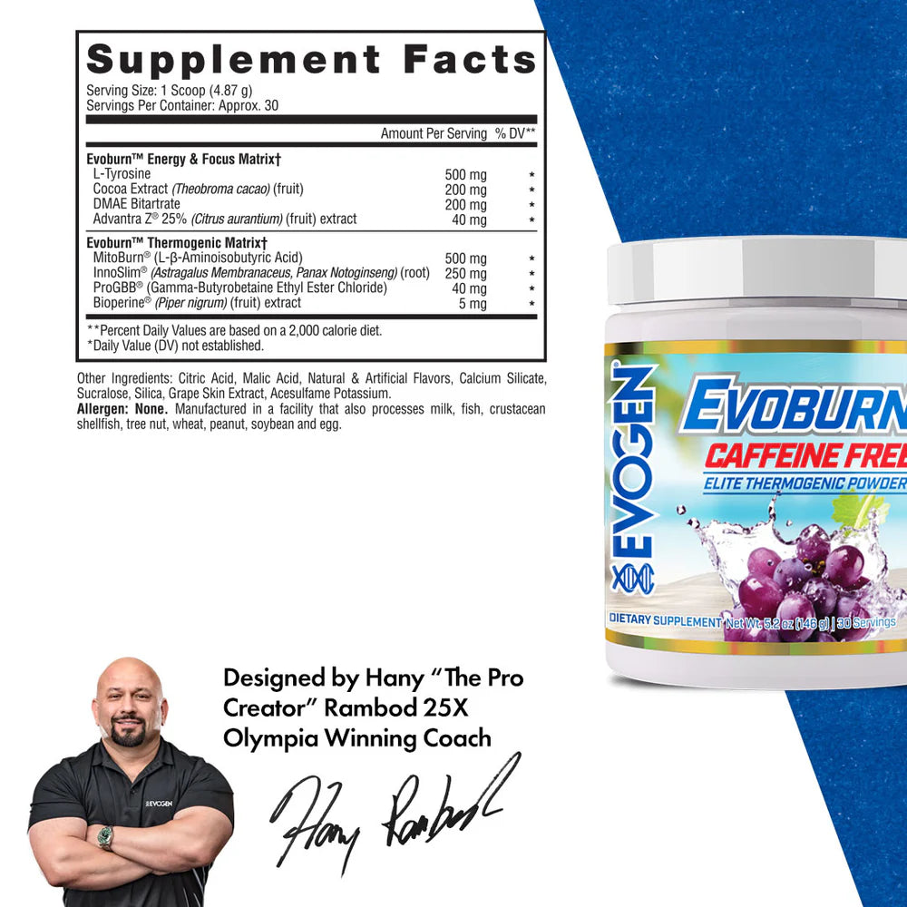 Evoburn Elite Caffeine-Free Thermogenic Fat Burner