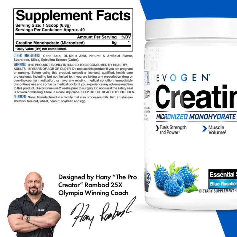 Evogen Creatine Monohydrate 280g – Creatina micronizada