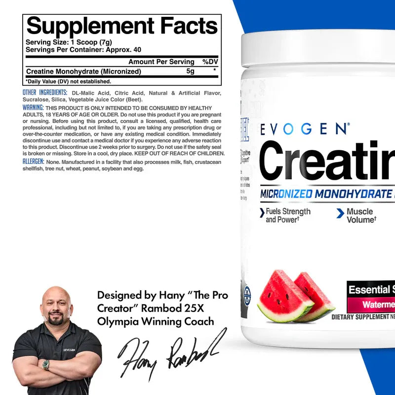 Evogen Creatine Monohydrate 280g – Creatina micronizada