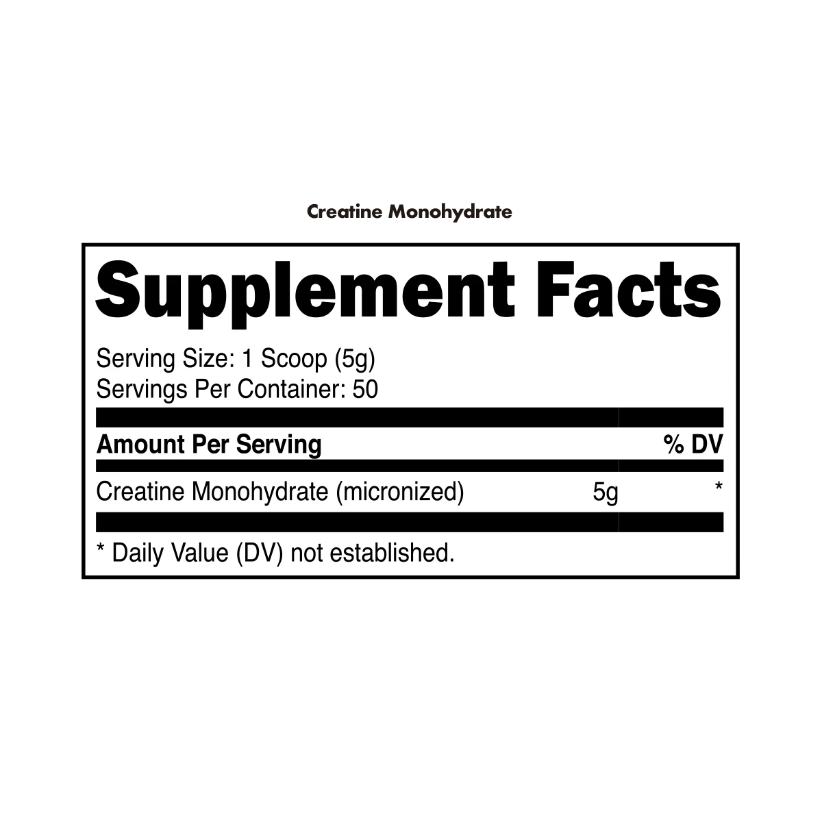 Creatine Monohydrate - Bucked up